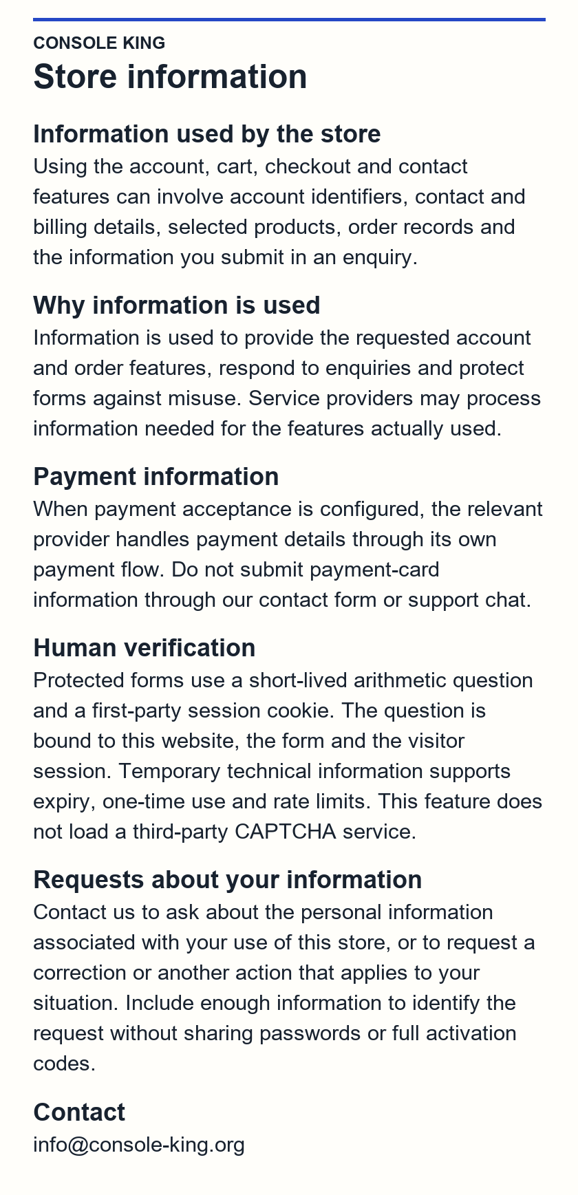 Privacy Policy — Console King